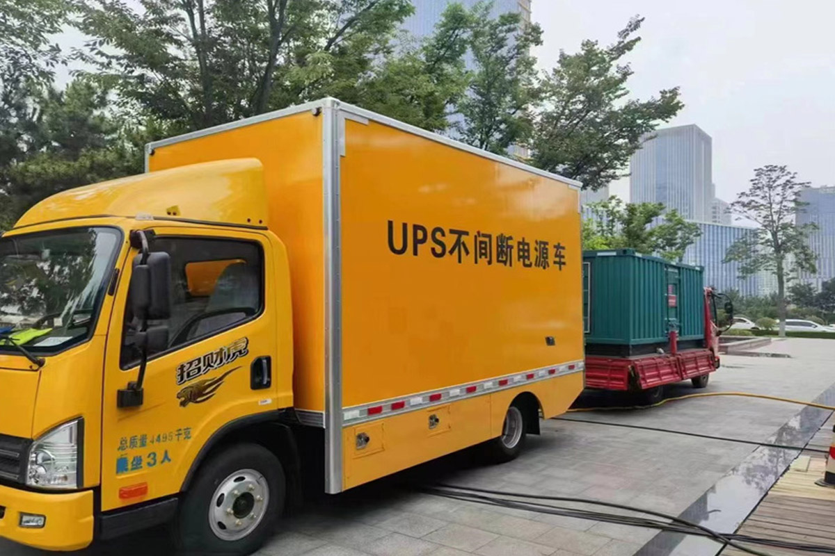 牟定发电机租赁施工现场