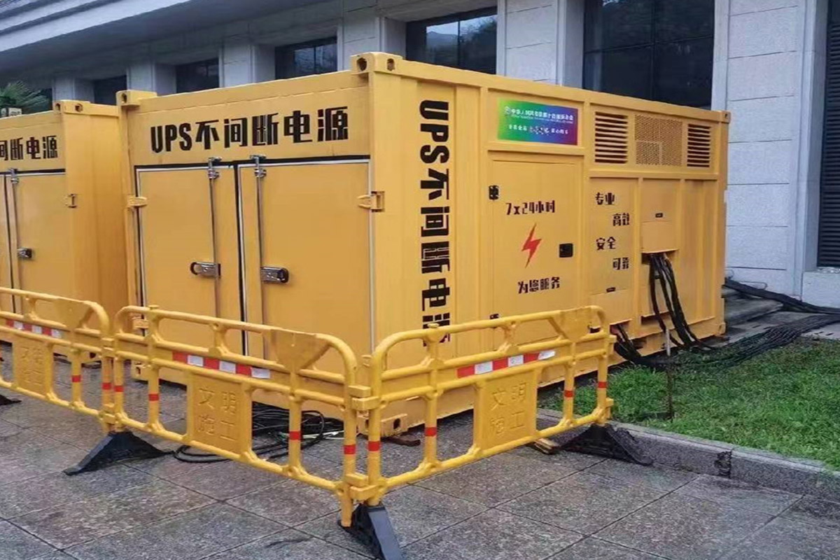 牟定发电机租赁施工现场